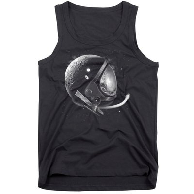 Astronaut Moon Helmet Tank Top