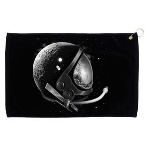 Astronaut Moon Helmet Grommeted Golf Towel