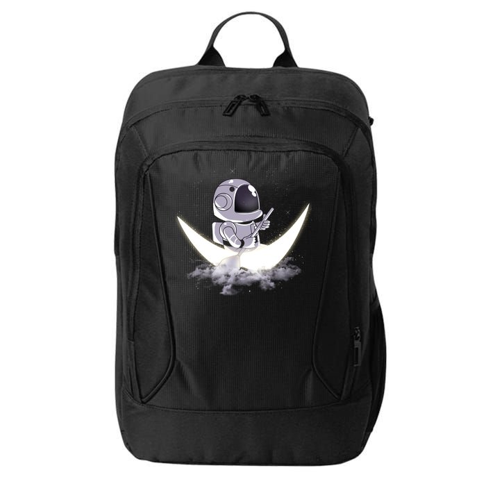 Astronaut Moon Sailing City Backpack