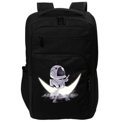 Astronaut Moon Sailing Impact Tech Backpack