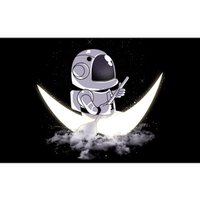 Astronaut Moon Sailing Bumper Sticker