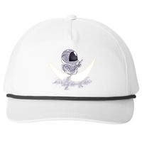 Astronaut Moon Sailing Snapback Five-Panel Rope Hat