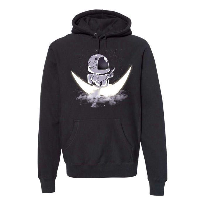 Astronaut Moon Sailing Premium Hoodie