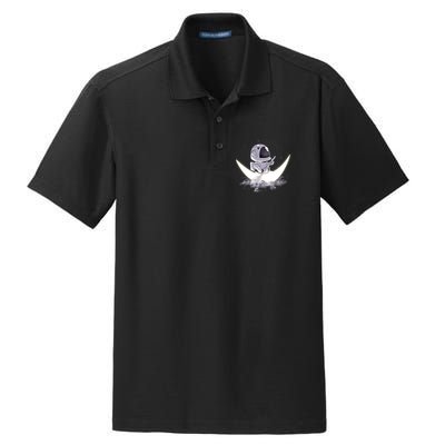Astronaut Moon Sailing Dry Zone Grid Polo
