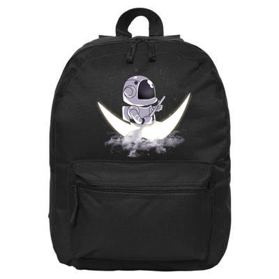 Astronaut Moon Sailing 16 in Basic Backpack