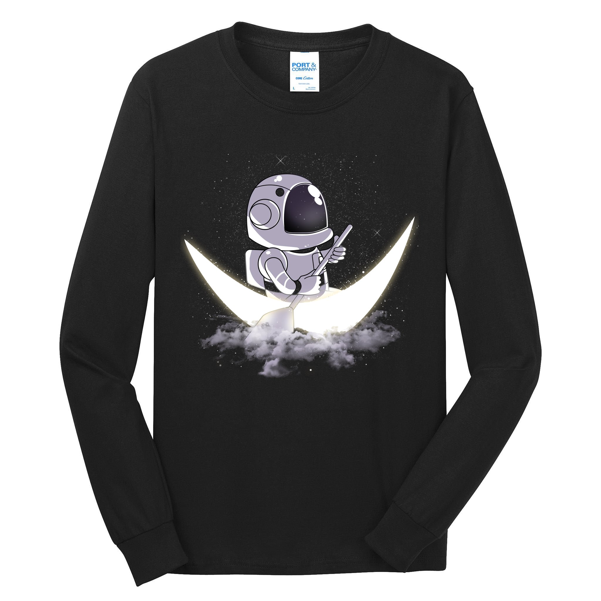 Astronaut Moon Sailing Tall Long Sleeve T-Shirt