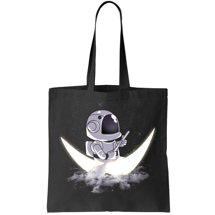 Astronaut Moon Sailing Tote Bag