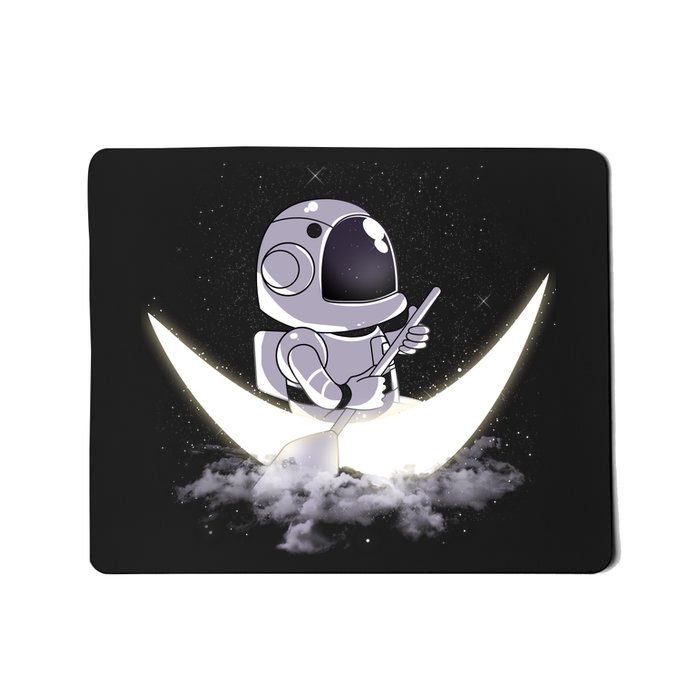 Astronaut Moon Sailing Mousepad