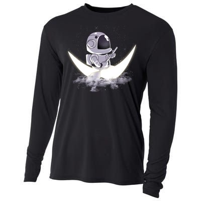 Astronaut Moon Sailing Cooling Performance Long Sleeve Crew