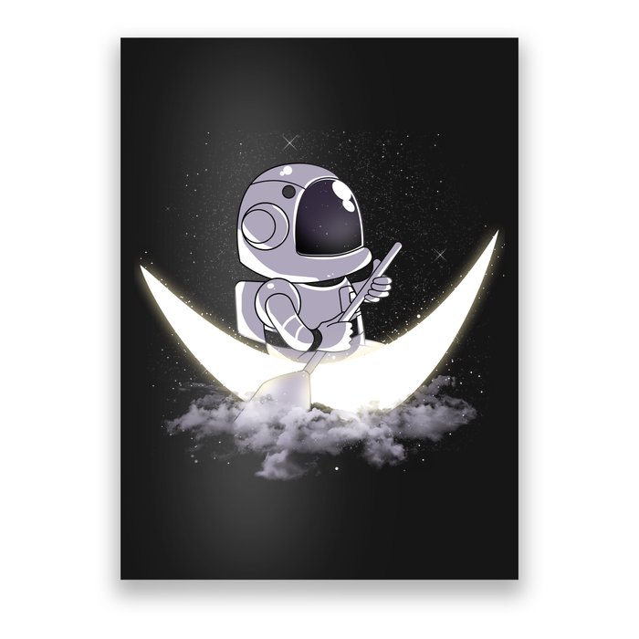 Astronaut Moon Sailing Poster