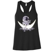 Astronaut Moon Sailing Women's Racerback Tank