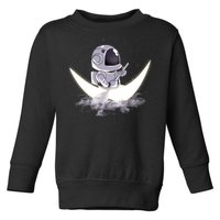 Astronaut Moon Sailing Toddler Sweatshirt