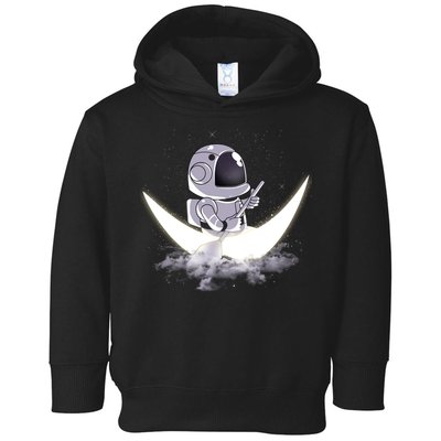 Astronaut Moon Sailing Toddler Hoodie