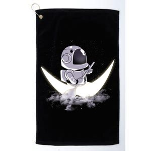 Astronaut Moon Sailing Platinum Collection Golf Towel