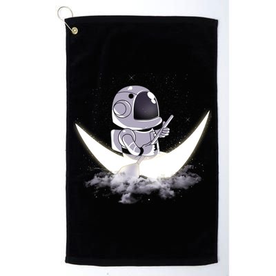 Astronaut Moon Sailing Platinum Collection Golf Towel