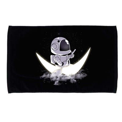 Astronaut Moon Sailing Microfiber Hand Towel