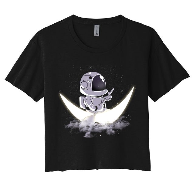 Astronaut Moon Sailing Crop Top
