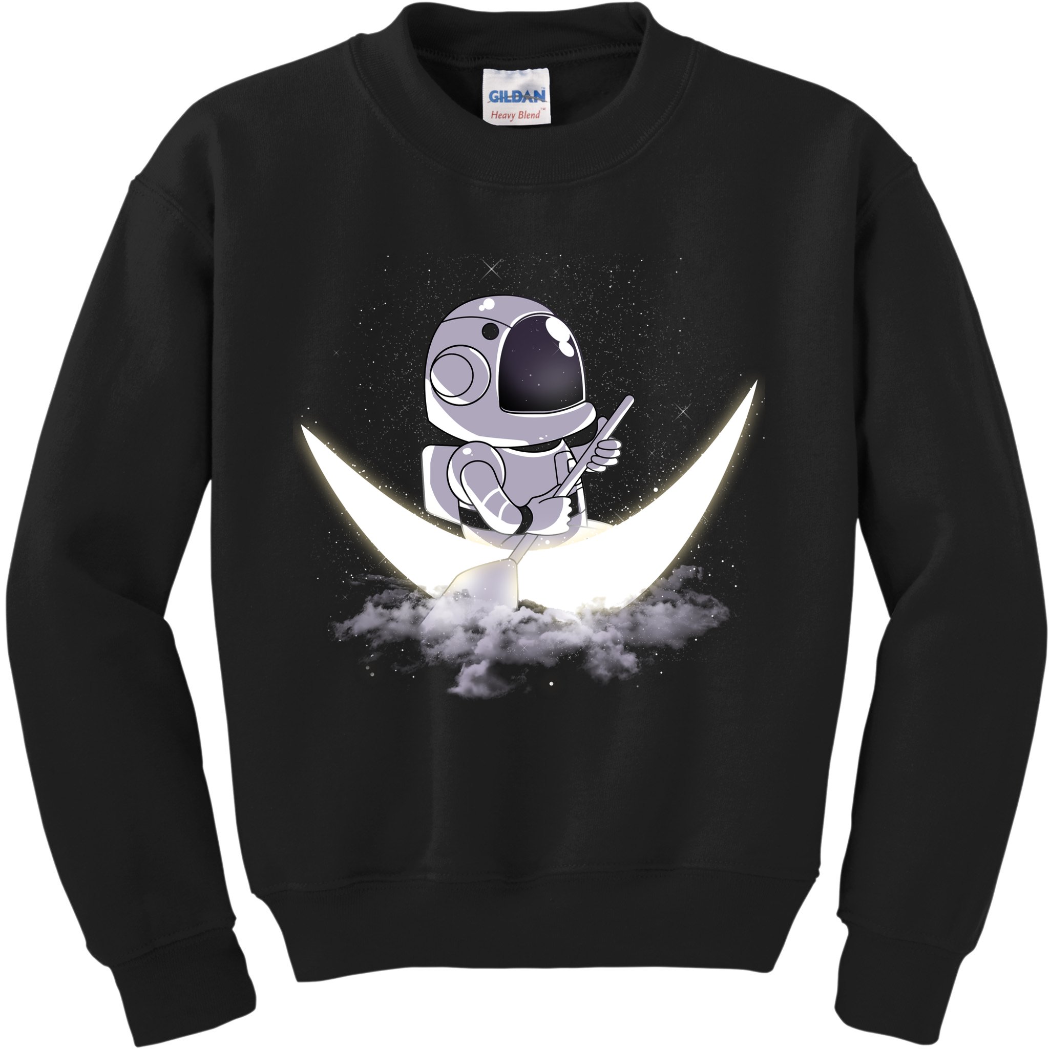 Astronaut Moon Sailing Kids Sweatshirt