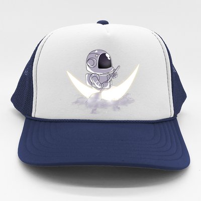 Astronaut Moon Sailing Trucker Hat