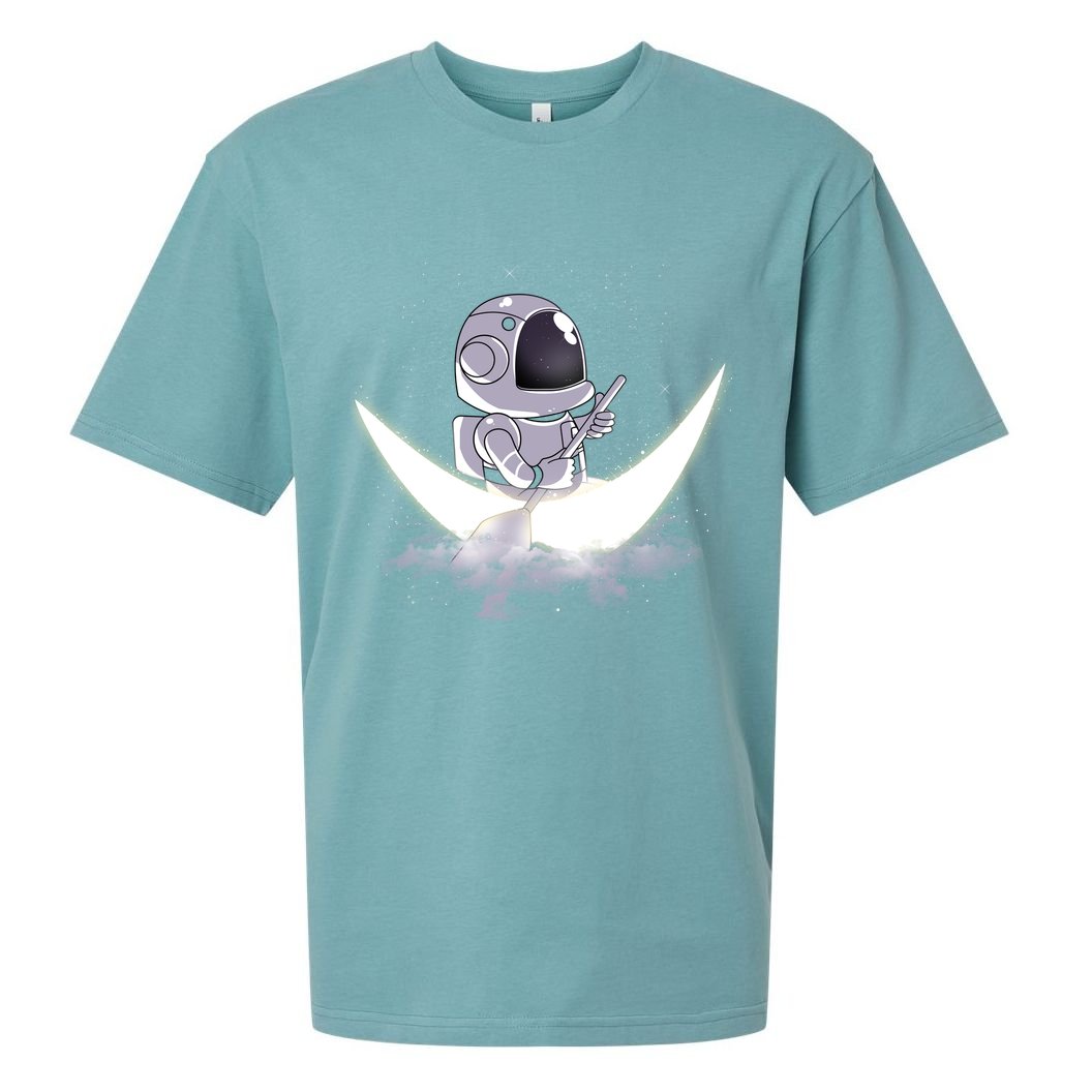 Astronaut Moon Sailing Sueded Cloud Jersey T-Shirt