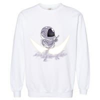 Astronaut Moon Sailing Garment-Dyed Sweatshirt