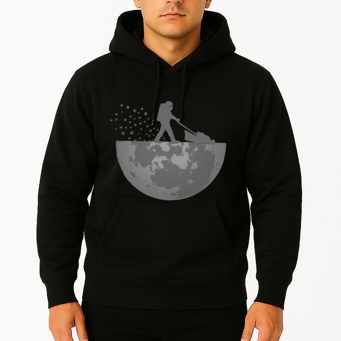 Astronaut Mowing The Lawn On The Moon Hoodie