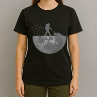 Astronaut Mowing The Lawn On The Moon T-Shirt