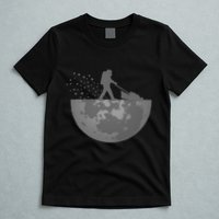Astronaut Mowing The Lawn On The Moon T-Shirt