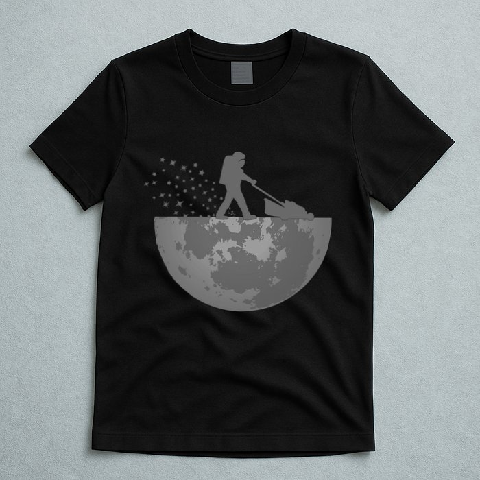 Astronaut Mowing The Lawn On The Moon T-Shirt