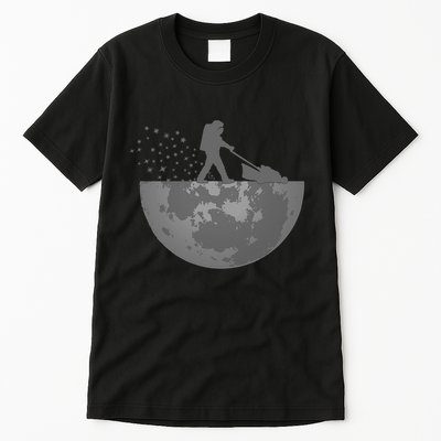 Astronaut Mowing The Lawn On The Moon Tall T-Shirt