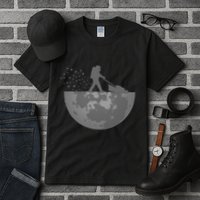 Astronaut Mowing The Lawn On The Moon Tall T-Shirt
