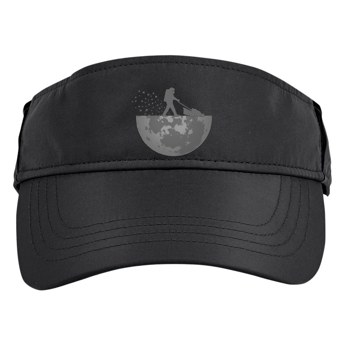 Astronaut Mowing The Lawn On The Moon Adult Drive Performance Visor
