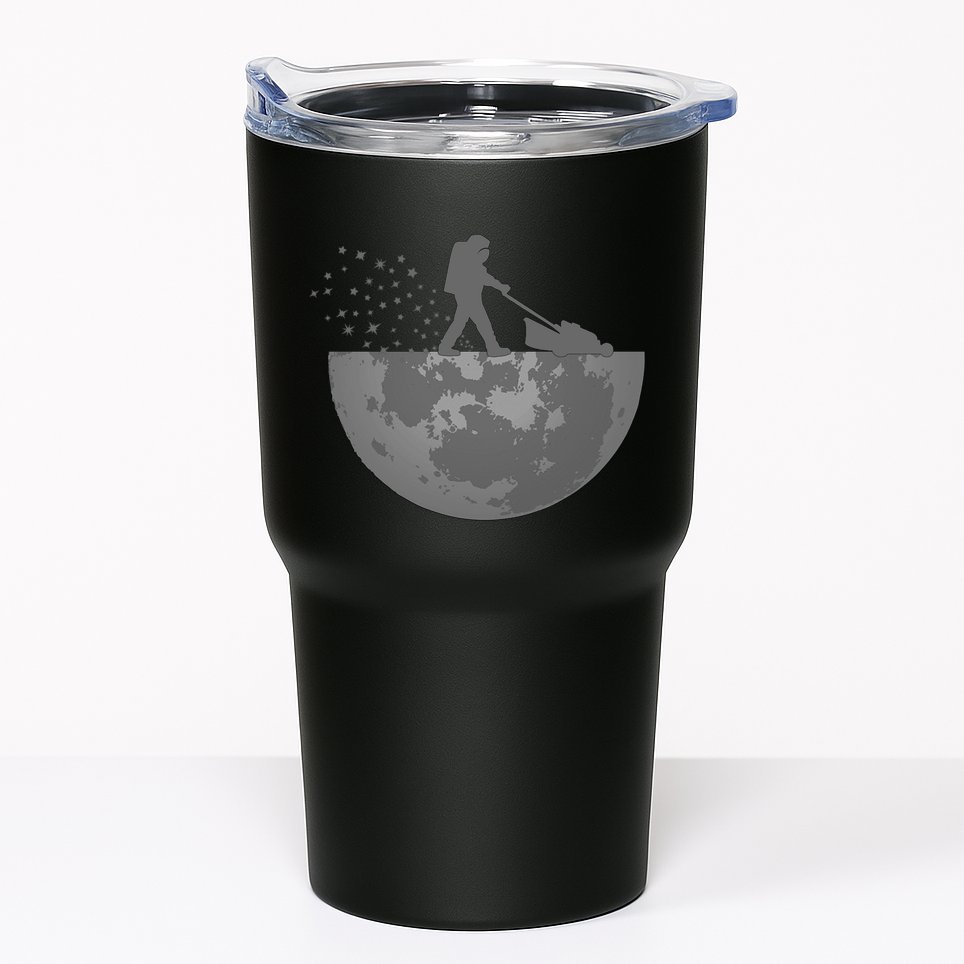 Astronaut Mowing The Lawn On The Moon Tumbler