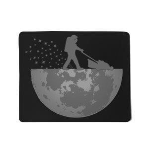 Astronaut Mowing The Lawn On The Moon Mousepad