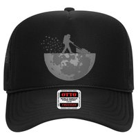 Astronaut Mowing The Lawn On The Moon Hat