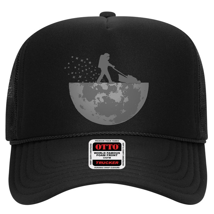 Astronaut Mowing The Lawn On The Moon Hat