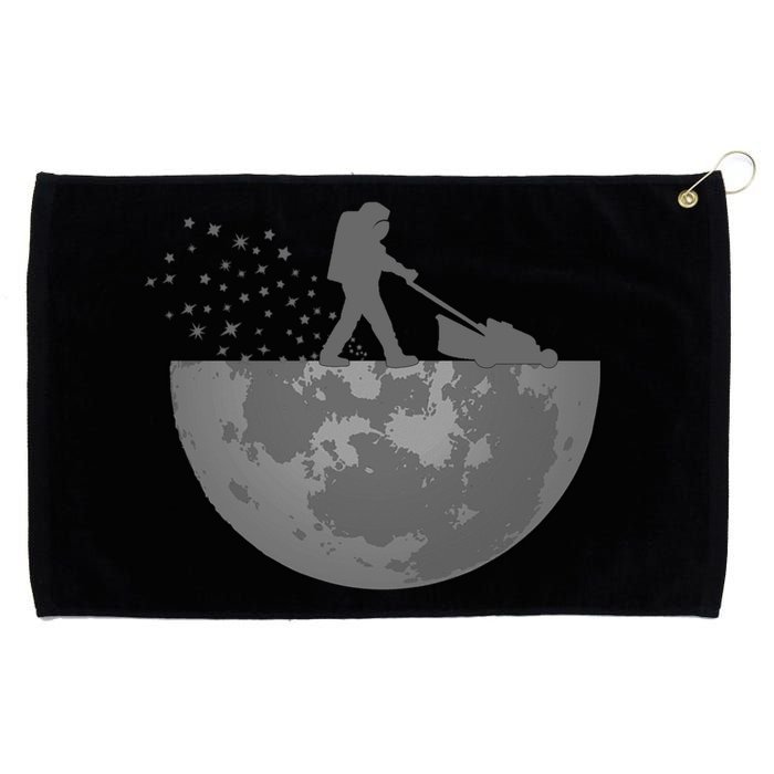 Astronaut Mowing The Lawn On The Moon Grommeted Golf Towel