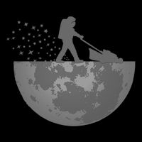 Astronaut Mowing The Lawn On The Moon Wool Snapback Cap