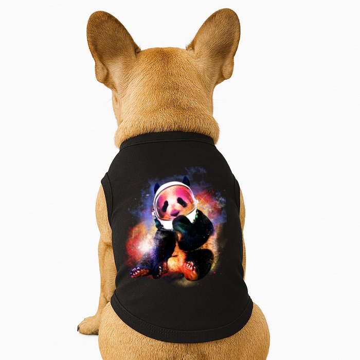 Astronaut Panda Galaxy Splatter Doggie Tank