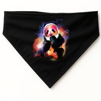 Astronaut Panda Galaxy Splatter USA-Made Doggie Bandana