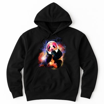 Astronaut Panda Galaxy Splatter Hoodie