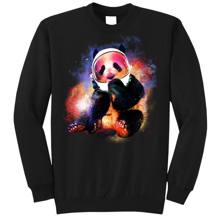 Astronaut Panda Galaxy Splatter Sweatshirt