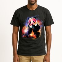 Astronaut Panda Galaxy Splatter Tall T-Shirt