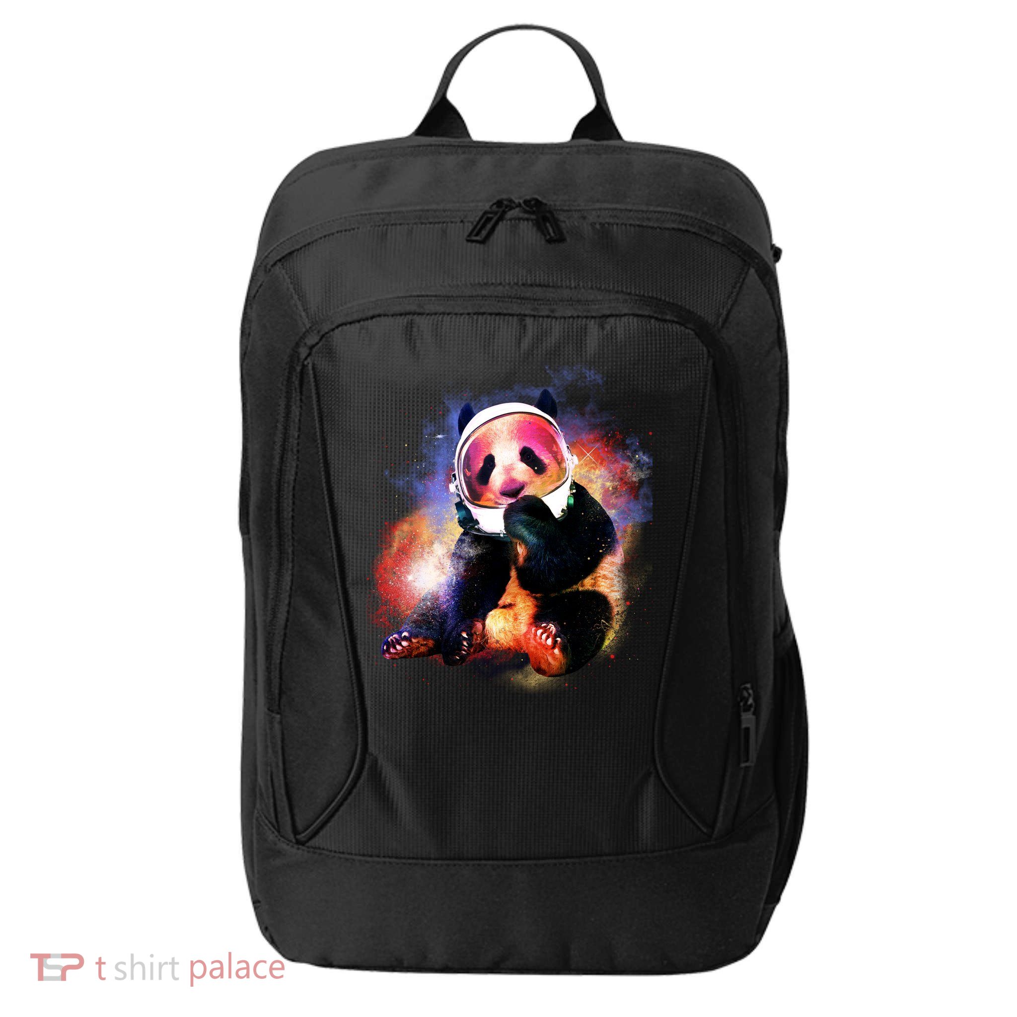 Astronaut Panda Galaxy Splatter City Backpack