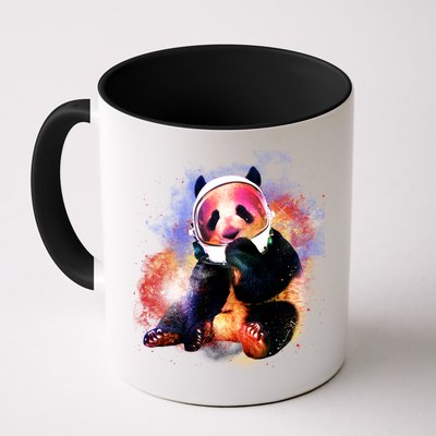 Astronaut Panda Galaxy Splatter Mug