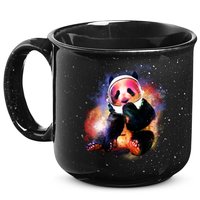 Astronaut Panda Galaxy Splatter 15oz Campfire Ceramic Mug