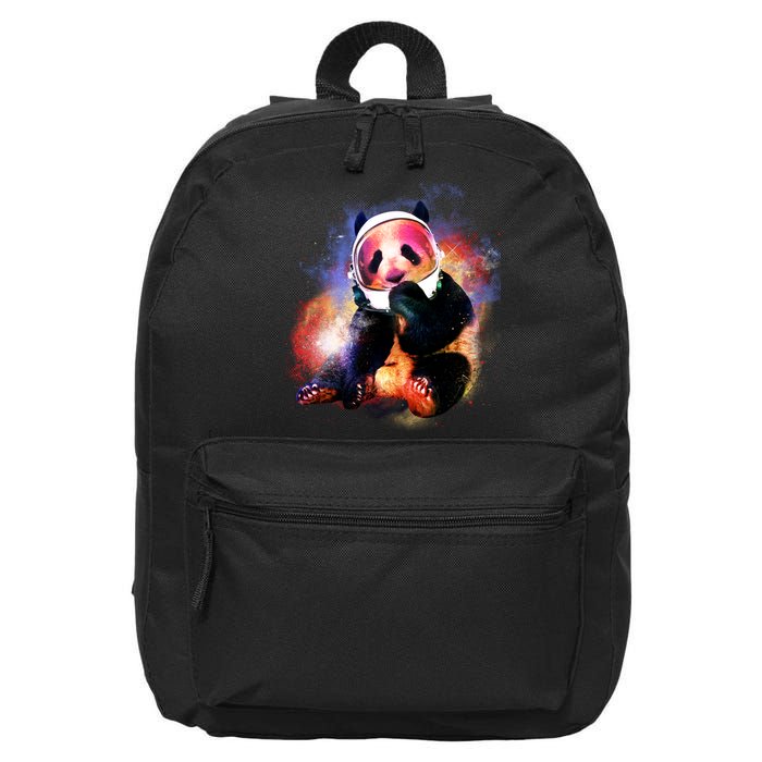 Astronaut Panda Galaxy Splatter 16 in Basic Backpack
