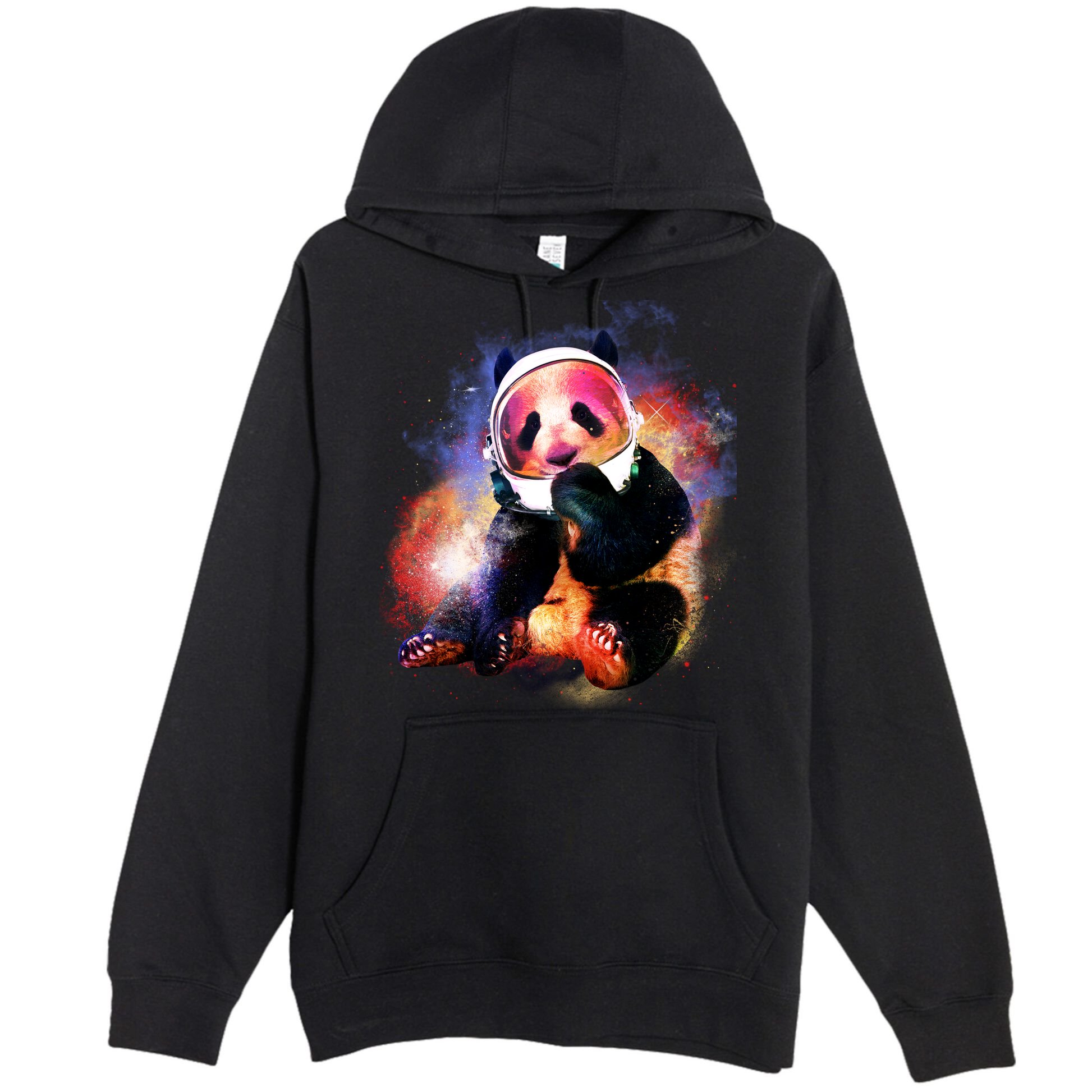Astronaut Panda Galaxy Splatter Premium Pullover Hoodie