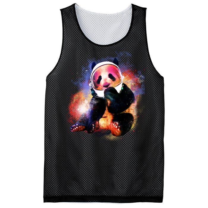 Astronaut Panda Galaxy Splatter Mesh Reversible Basketball Jersey Tank