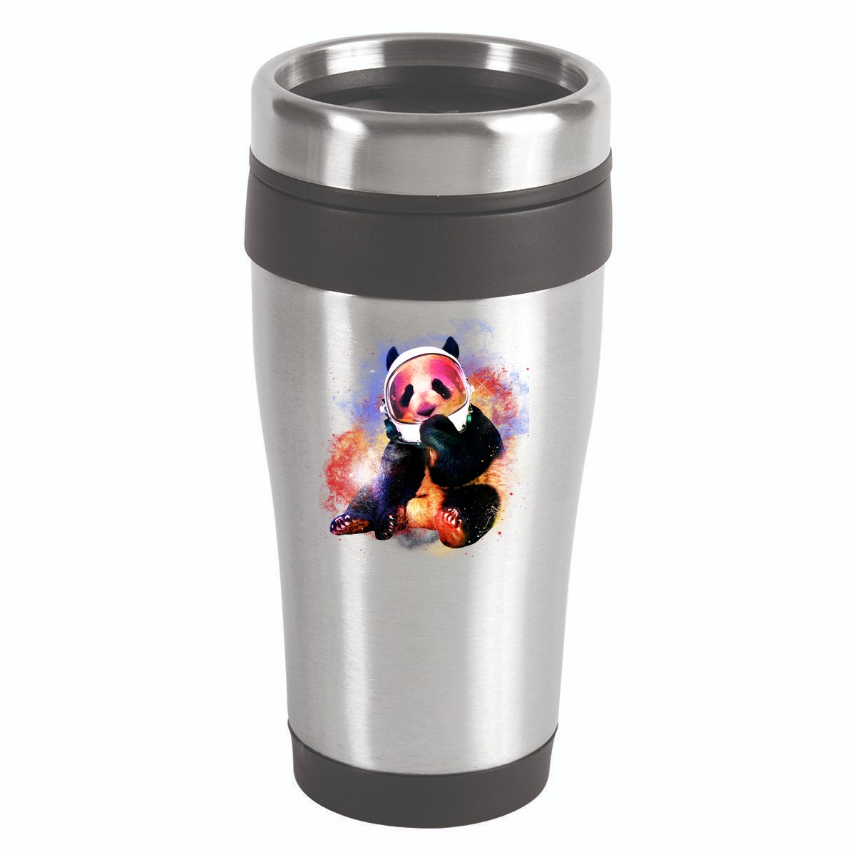 Astronaut Panda Galaxy Splatter 16oz Travel Tumbler